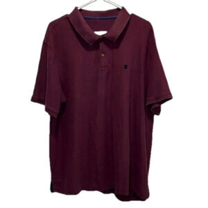 Men’s 2XL collar shirt IZOD 2XL short sleeved textured polo shirt